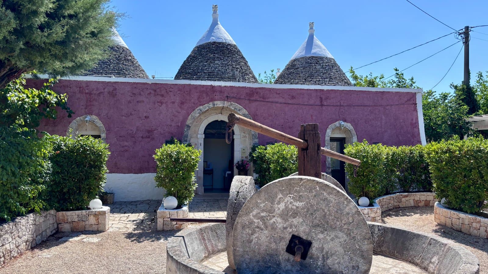 A trulli house in Puglia, Italy
