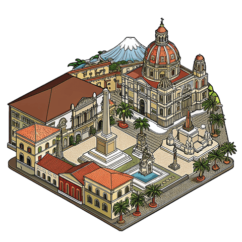 Illustration of a landmark in Catania, Raddusa's province