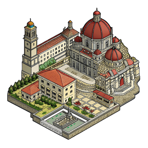 Illustration of a landmark in Enna, Gagliano Castelferrato's province