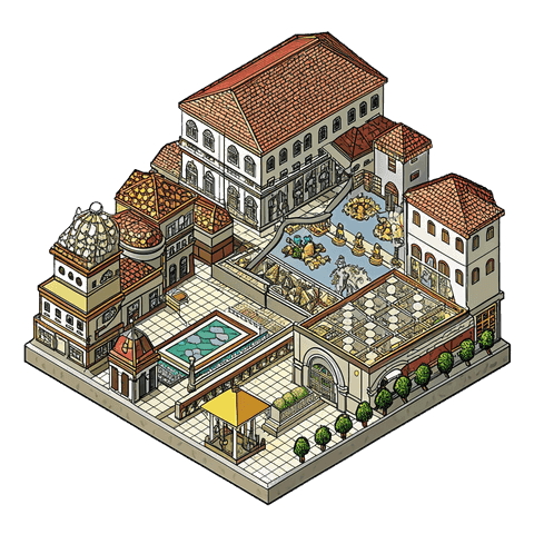 Illustration of a landmark in Grosseto