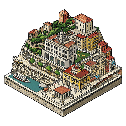 Illustration of a landmark in La Spezia