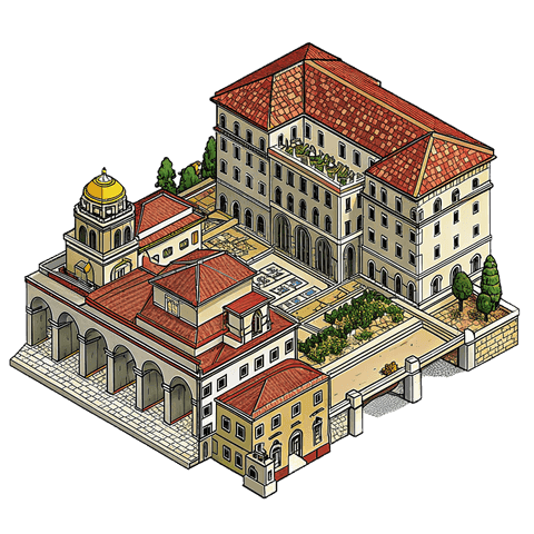 Illustration of a landmark in Rieti