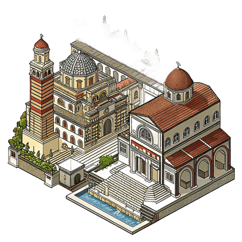Illustration of a landmark in Terni